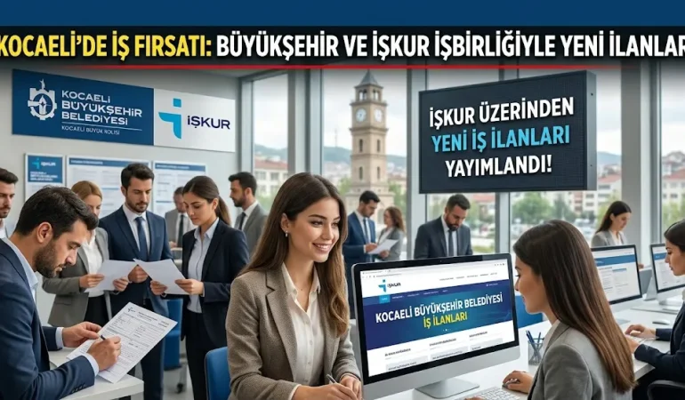 Kocaeli Büyükşehir Belediyesi’nden İstihdam Hamlesi: İŞKUR Üzerinden Yeni İş İlanları Yayımlandı
