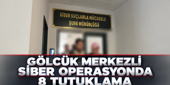 Gölcük merkezli siber dolandırıcılıkta 8 kişi tutuklandı