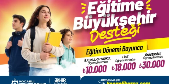 Kocaeli Büyükşehir’in eğitim desteği başvuruları başladı