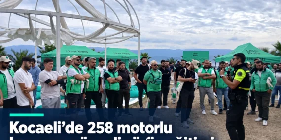 Kocaeli’de 258 kuryeye güvenli sürüş eğitimi verildi