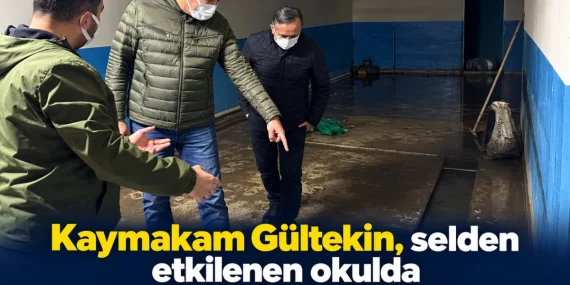 Müfit Gültekin Gölcük’te Selden Etkilenen Okulu İnceledi